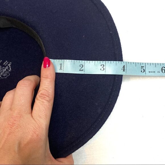 Lancaster vintage wool and sequin hat with back bow - Picture 12 of 13